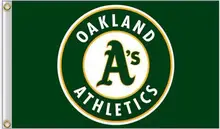 Oakland Athletics MLB Flag 3X5FT Flag Hot Products Sale 90×150 cm Outdoor Sports Flag Brass Metal Holes Custom Flag