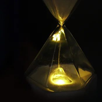 

LED Night Light Hourglass Lamp for Fall Asleep Long Life Colorful Time Manager Table Lamp USB Desktop Lamp Valentine's Day Gift