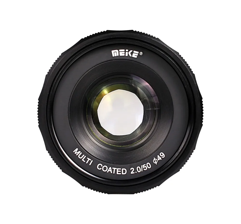 Объектив MEKE с ручной фокусировкой и большой диафрагмой F2.0 для камер Olympus/Panasonic M4/3