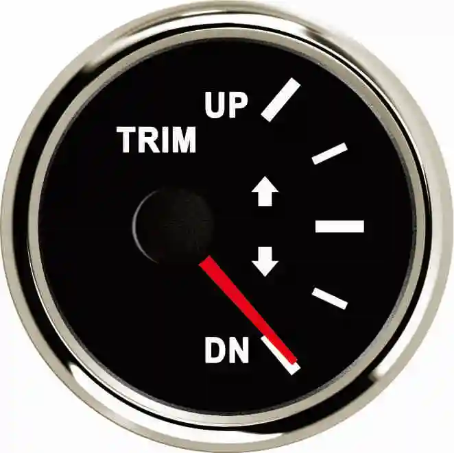 2" 52mm 12V 24V Universal BOAT TRIM GAUGE OUTBOARD ENGINE Marine TRIM
