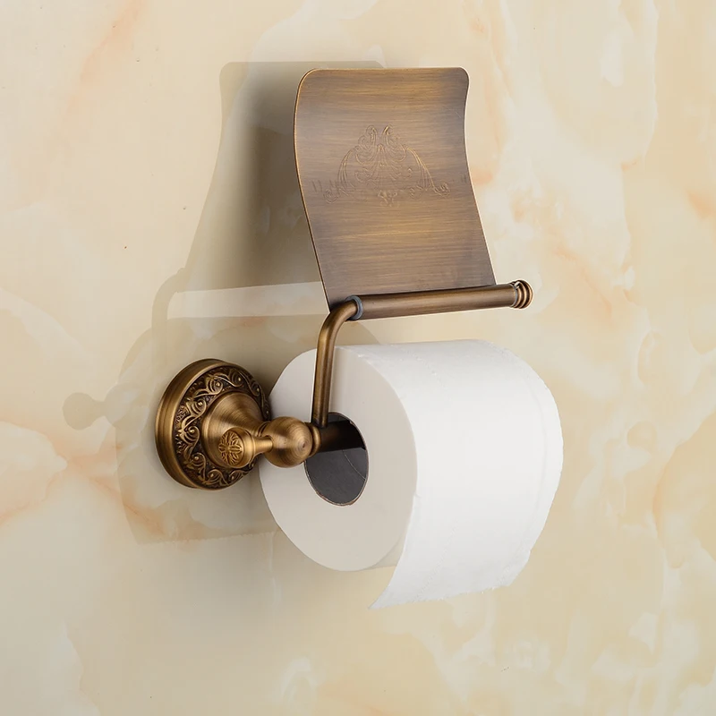 SRJ Copper Rustproof Toilet Paper Holder Round Bottom Toilet Paper Roll Storage Tool Kitchen Bathroom Paper Towel Holder SRJ Copper Rustproof Toilet Paper Holder Round Bottom Toilet Paper Roll Storage Tool Kitchen Bathroom Paper Towel Holder