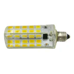 E11 220 В 200-240 В переменного тока 4 W кукурузы лампочка светодиодная колба светильник силиконовые лампа 80 светодиодный s светодиодный Люстра
