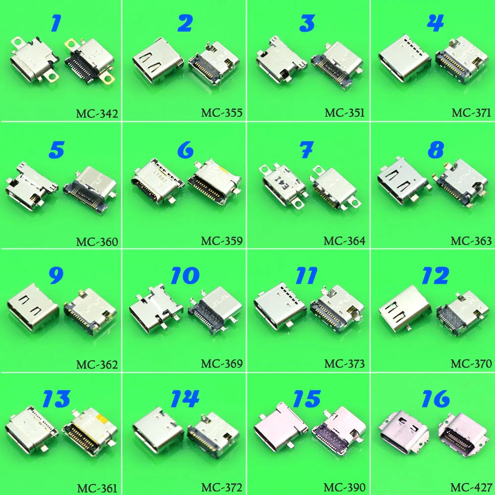 16 моделей разъемов USB 3 1 Type-C гнездовой разъем версия гнездо для HUAWEI mobile power Xiaomi
