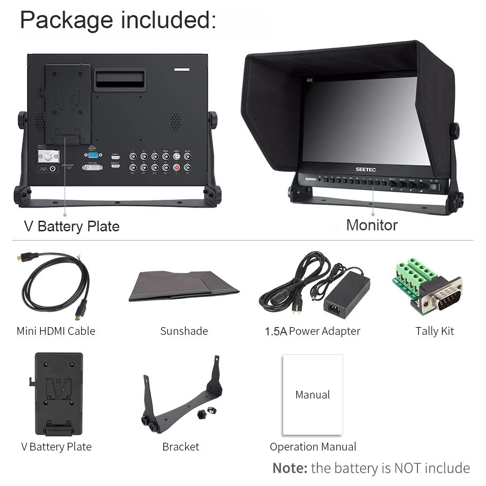 ЖК монитор Seetec 4K133 9HSD 192 13 3 дюйма IPS 3G SDI 4K HDMI|4k monitor|ips monitormonitor with hdmi |