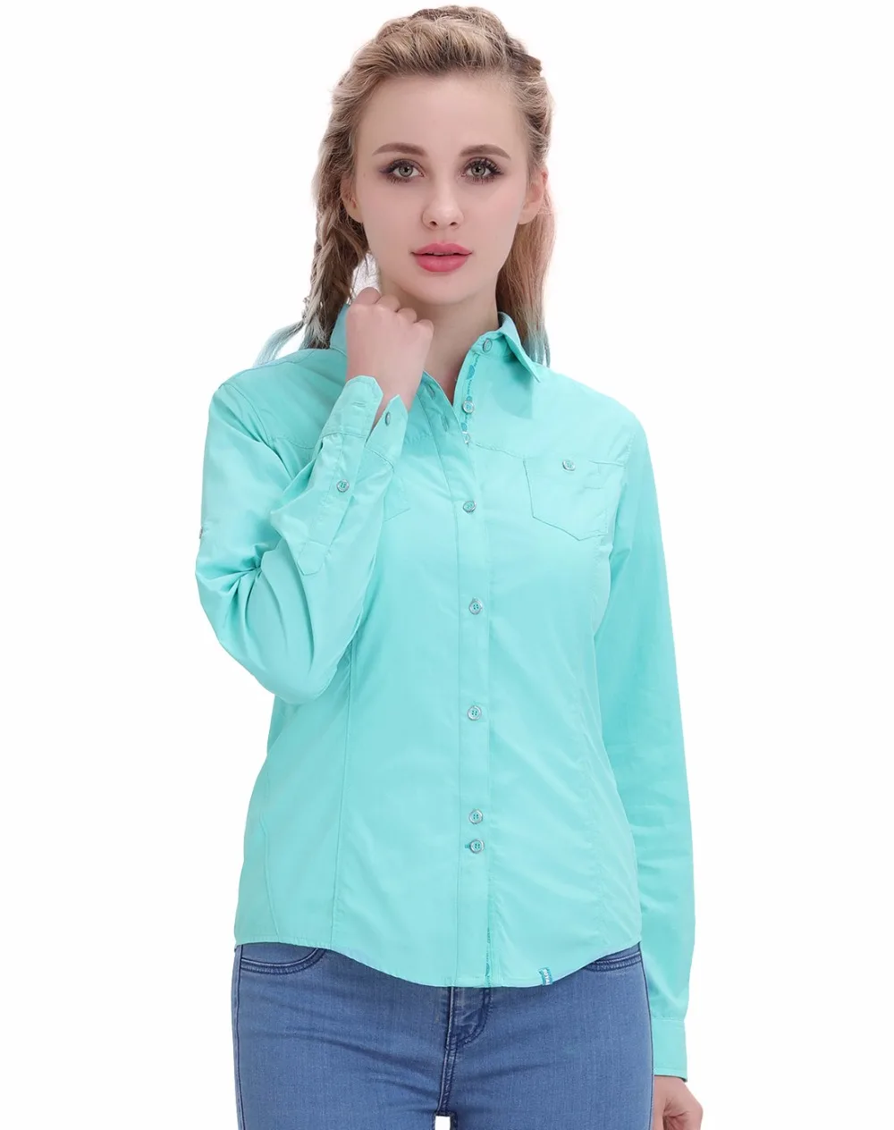 

ROYALWAY Camping Hiking Shirts High Quality Fishing Ultra Light Sports Outdoor Quick Dry 2017 New Arrival #RFQL1090E
