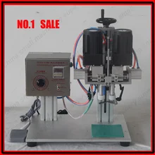 Лучшая цена Полуавтоматический Настольный медицинский автомат для навинчивания крышек, запирающийся колпачок, кнопка руки распылитель крышка замка