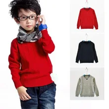 Новые осенне-зимние детские свитера для мальчиков и свитер для девочек Детский свитер Дети Kintted одежда для 80 см до 120 см высота