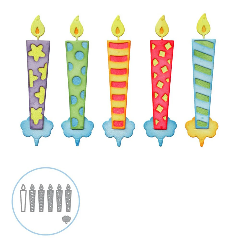 

Cutting Dies for Scrapbooking Metal Christmas Candle Set Die Cuts Stencil Embossing Paper Cards Making Decorative Craft New 2018