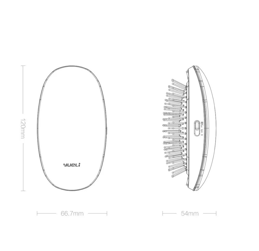 Горячая Xiao mi расческа mi Home yueLi портативная щетка уход красота анион уход за волосами Массаж головы Антистатическая расческа салонный инструмент для укладки