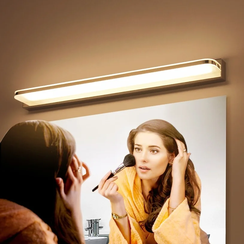  Makeup Vanity Table Vanity Light Makeup Bath Room Mirror Lights Restroom Toilet Long Strip Mirror L