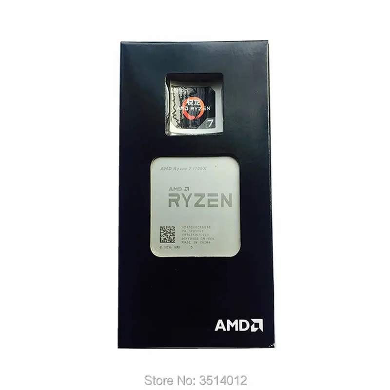 Процессор AMD Ryzen 7 1700X R7 1700X3,4 GHz Восьмиядерный процессор YD170XBCM88AE Socket AM4