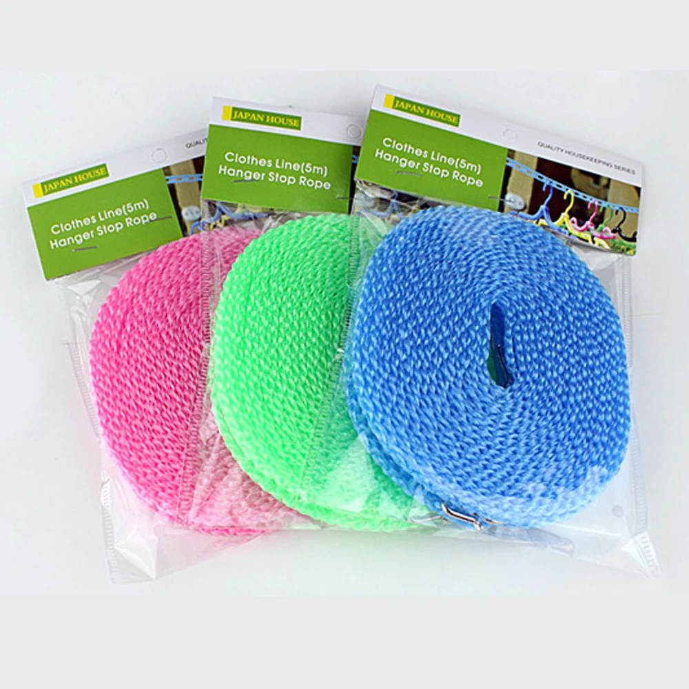 

3 Meters Clotheslines 5 Meters Clothes Dryer Outdoor Cloth Nylon Windbreak Anti-skid Clothesline Drying Clothes Hanger Rope