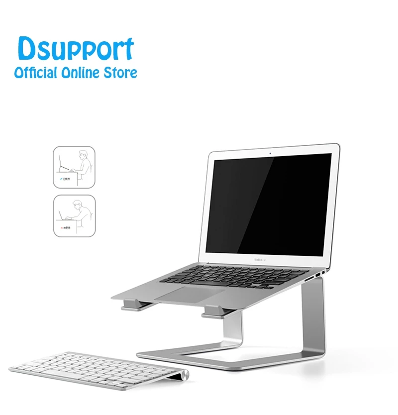 

Aluminum Alloy Laptop Stand Angle 15 degree for Home/Office 11-17 inch Notebook AP-9
