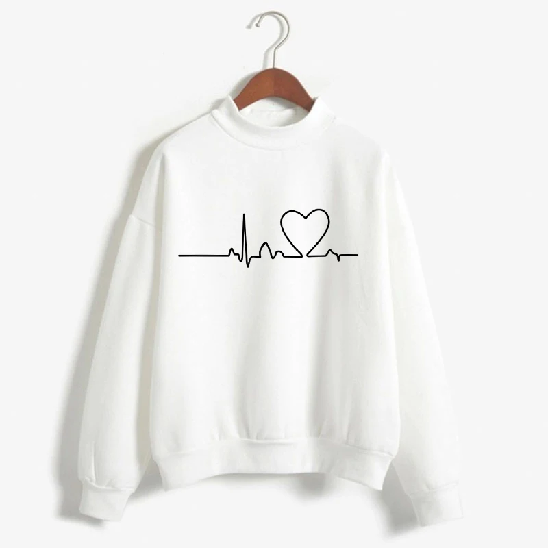 

2019 new Harajuku pattern style style popula plus velvet long-sleeved regular round neck no cap couple models Harajuku style to