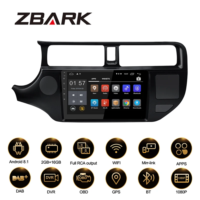 Best 9" Android RAM 2G Car Radio Multimedia stereo Player GPS Navigation NO DVD for KIA RIO K3 2013 2014 2015  YHTK9074 5