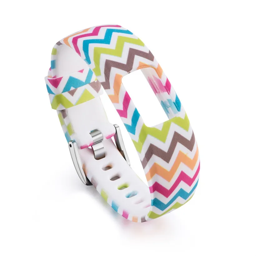 

CARPRIE Silicone Fashion Pattern Replacement Wrist Band Strap Bands For Garmin vivofit 4 180406 drop shipping