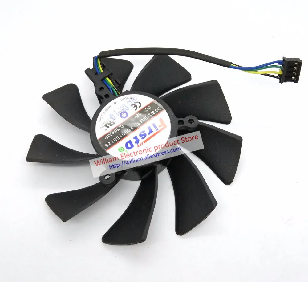 Новый оригинальный для сапфир XFX FX 797A/G HD7950 HD7970 Vapor X GHz Edition видеокарта вентилятор