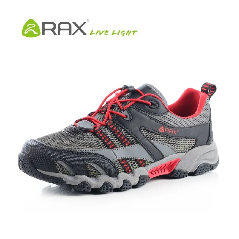 

Rax Men Outdoor Mesh Sneakers Breathable Hiking Shoes Men Quick-Drying Trekking Trail Water Shoes High Quality B661