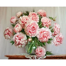 Frameless Pink Flowers DIY Painting By Numbers Modern Wall Art Picture Acrylic Paint On Canvas Unique Gift For Home Wall Decor Frameless Pink Flowers DIY Painting By Numbers Modern Wall Art Picture Acrylic Paint On Canvas Unique Gift For Home Wall Decor