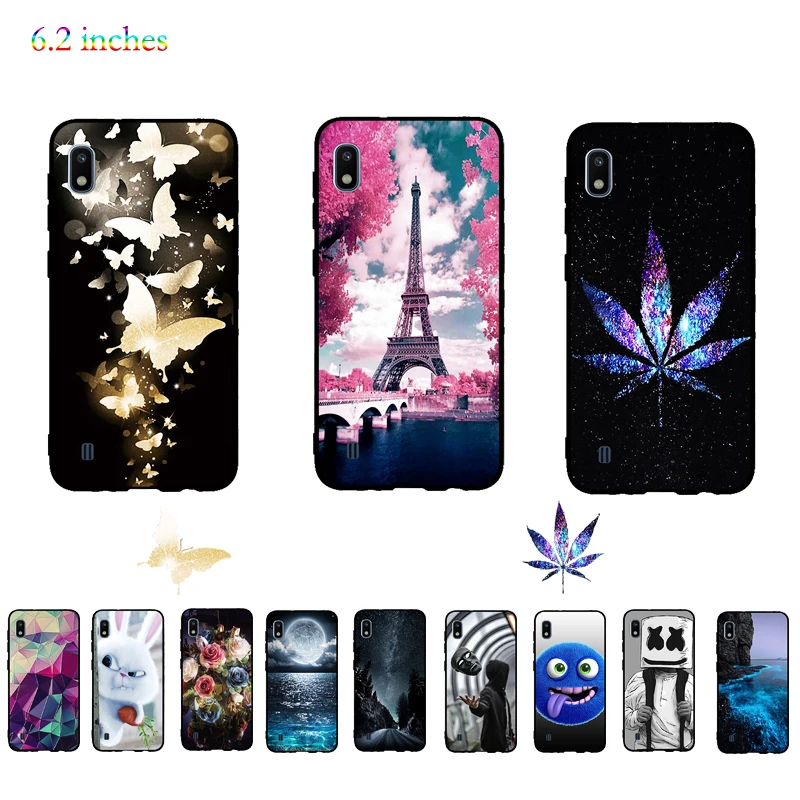 الفاخرة حالة غطاء لسامسونج غالاكسي A10 غطاء لينة TPU سيليكون Fundas كوكه كابا لسامسونج غالاكسي A10 حالة قذيفة الوفير