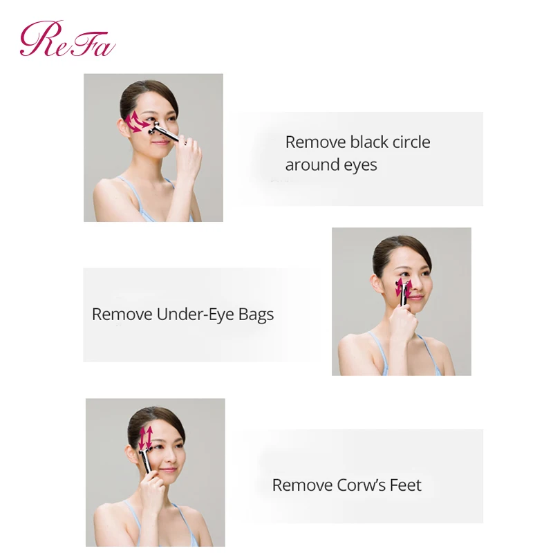  ReFa Face Skin Tightening Roller Refa S CARAT Facial Beauty Massager Eye & Mouth Massage Anti-wrink