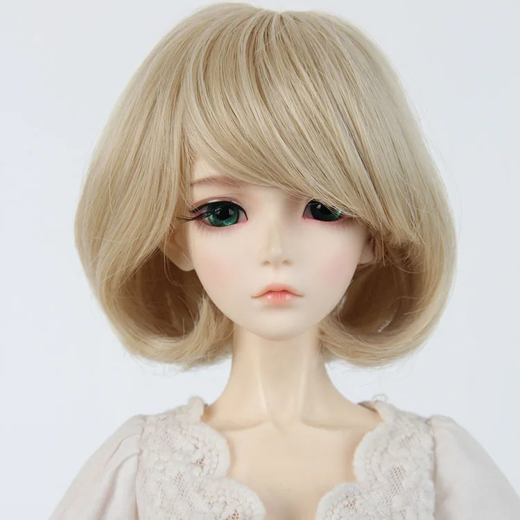 Bjd doll sd wigs 1 3 pear roll high temperature silk short hair BBGirl Doll doll