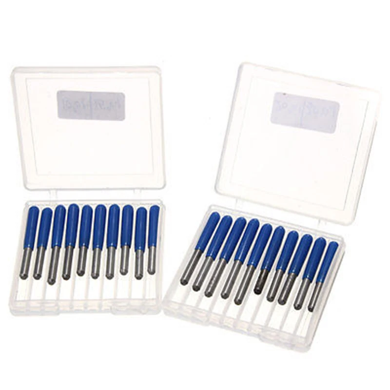 

20pcs 10/15/20/30 Degree CNC Router Bit 3.175mm Alloy Engraving Bits Durable Milling Cutter for Cutting Machine