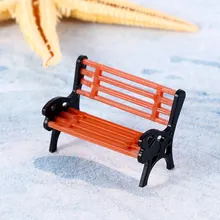 Mini decoração de jardim em miniatura, enfeite para parque, assento, casa de fadas, decoração, micro casa, acessórios de ecológica, paisagem, 1 peça