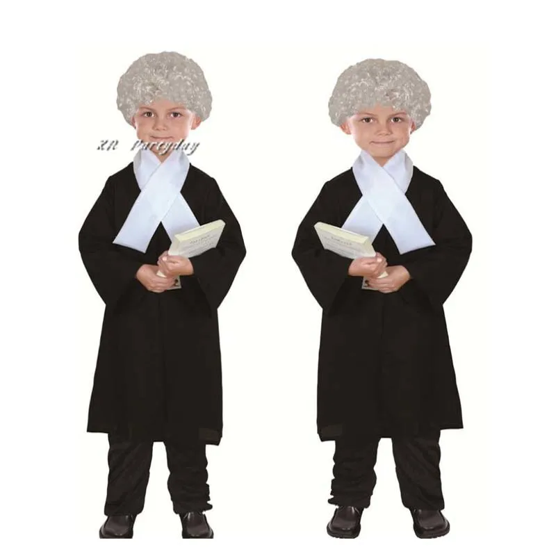 New Kids Boy Girl Lawyer Costume Children Judge Cosplay Costumes