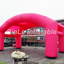 Красная оксфордская ткань квадратная надувная палатка для выставки Акция события наружная реклама надувная палатка в форме арки