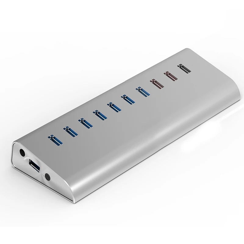 

multi usb 3.0 hub 10 port usb splitter powered usb hub USB A/Type C hub SD card reader adaptor hub external computer accessories