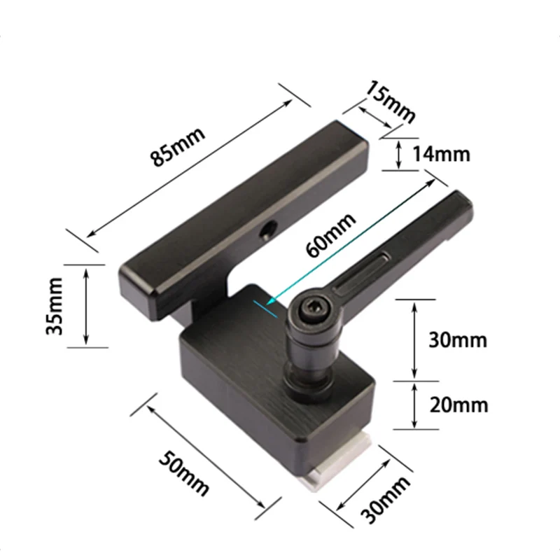 Тип 30 t-треки Т-образное гнездо алюминиевый паз направляющая для резки джиг приспособление Stop для верстак фрезерный станок 300/400/500/600/800 мм - Цвет: B