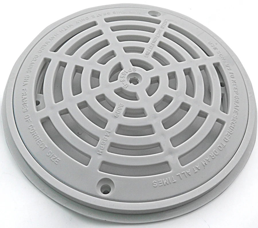 

8" Swimming pool floor drain round sp-1030 water pipe fittings