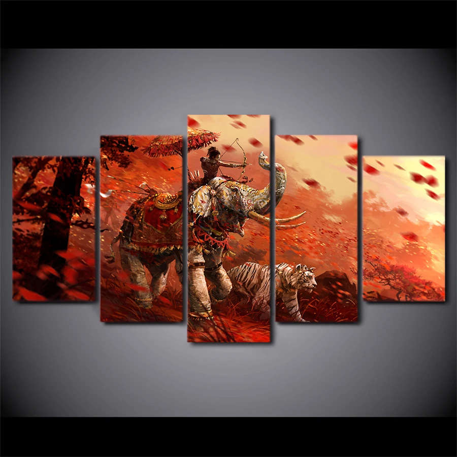 Lona Decoracion Para El Hogar Arte De La Pared Cuadros 5 Unidades