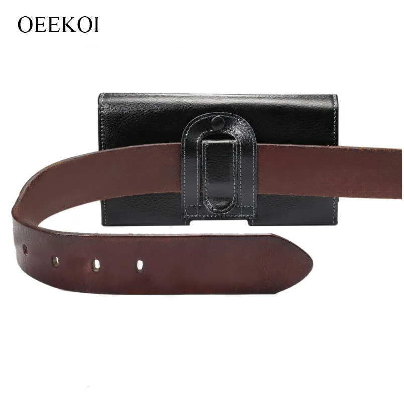 

OEEKOI Genuine Leather Belt Clip Pouch Cover Case for OPPO A9X/K3/A9/Reno 5G/Reno 10x Zoom/F11 Pro/F11