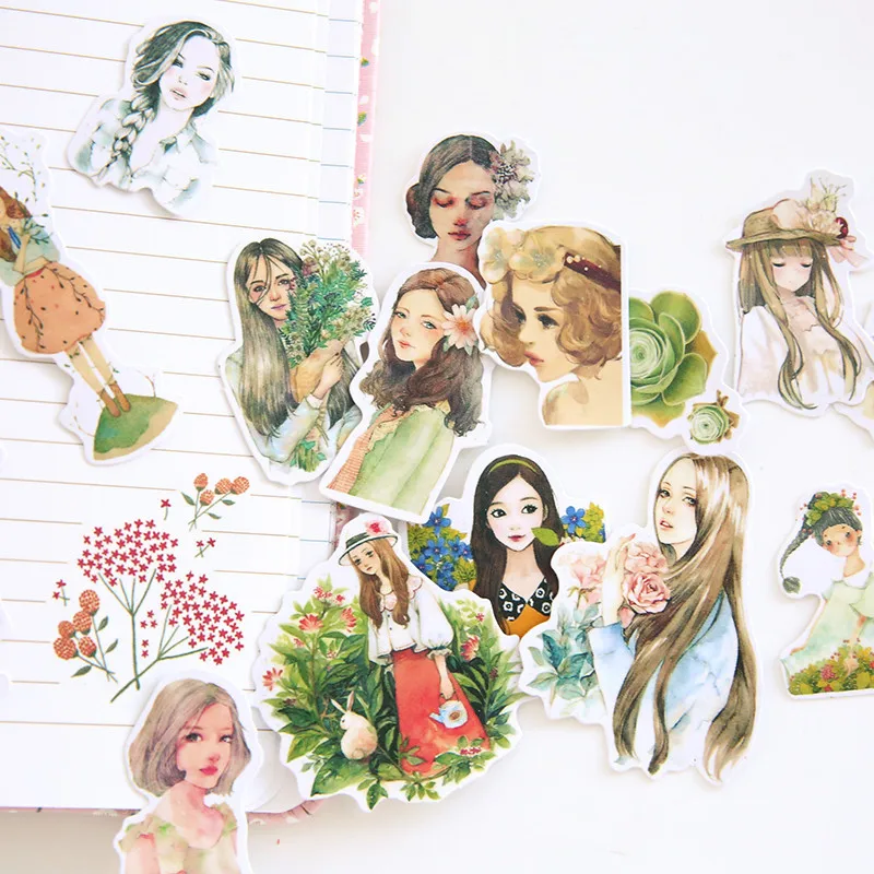 

Girls Cups Drinks Memo Pad Cute Decoration Label Stickers DIY Scrapbooking Stickers Office happy planner acc fruit can scrapbook