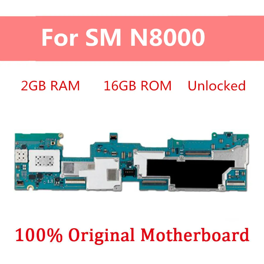 

16gb For Samsung Galaxy Note 10.1 N8000 Motherboard Original unlocked For Samsung Galaxy Note 10.1 N8000 Logic Board With Chips