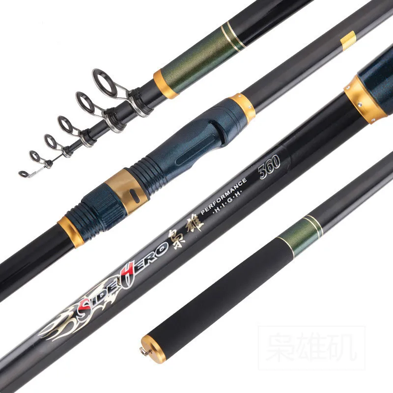 

High Quality Carbon Fiber Rock Fishing Rod Super Hard Ultra Light carbon fishing Pole 2.1/2.4/2.7/3.0/3.6m Fishing Tackle