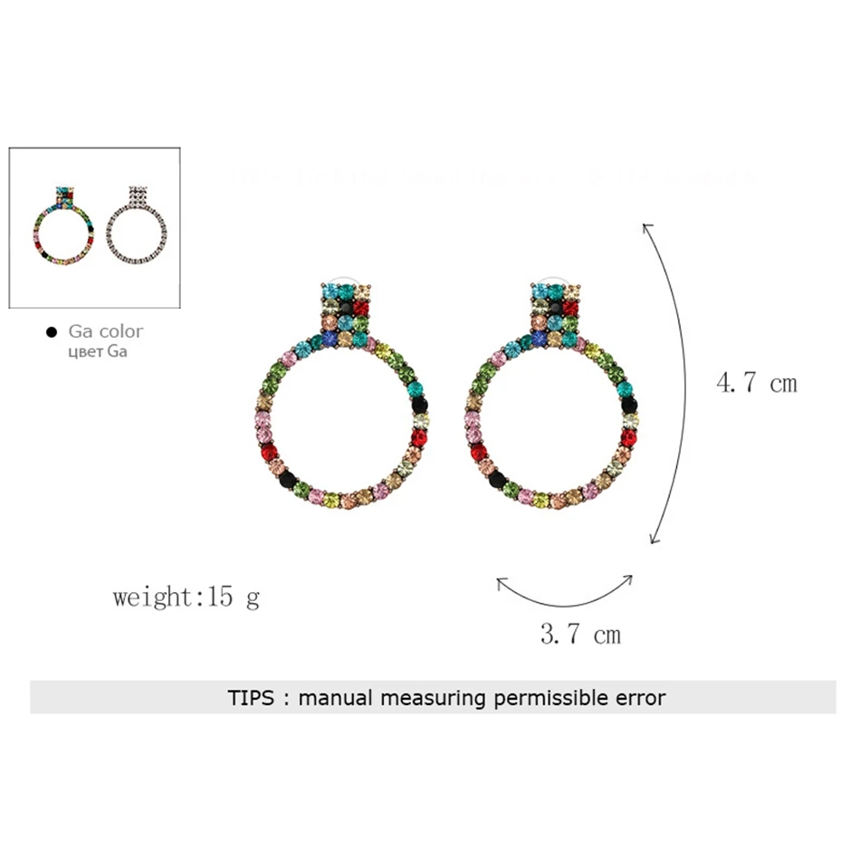 Mecresh, разноцветные геометрические висячие серьги с кристаллами для женщин, стразы, круглые висячие серьги, вечерние ювелирные изделия MEH1199