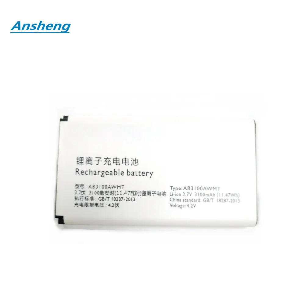 Высококачественный аккумулятор Ansheng 3100 мАч AB3100AWMC/AWMT для Philips Xenium E560 CTE560 мобильный