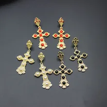 Европейский и американский барокко ветер звезда с преувеличением поперечного сечения длинные драгоценные камни жемчужные серьги 118