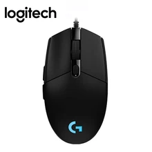 Проводная мышь logitech G102, игровой ноутбук, оригинальная оптическая мышь 200-6000 dpi для геймеров, компьютерные игры, RGB светильник, перезаряжаемый светодиодный Mause