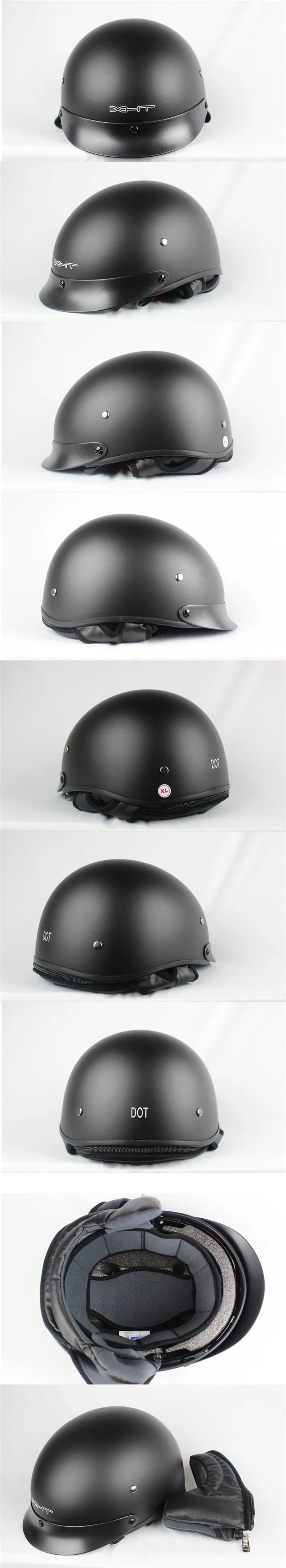 Винтажный мотоциклетный шлем с открытым лицом Ретро полушлемы мото cicleta Capacete шлем Kask с внутренним солнцезащитным козырьком