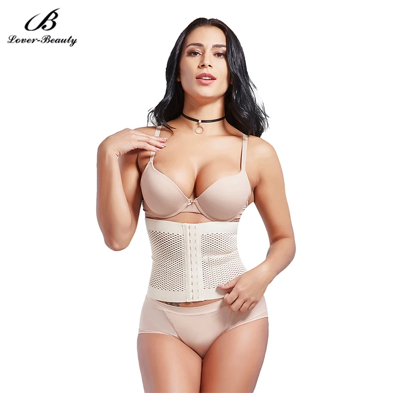 

Lover Beauty Slimming Excellent Nude Eyelet Body Shaper Fat Burner Hook Front Closure Corsets Sexy Bustier Shapewear-A
