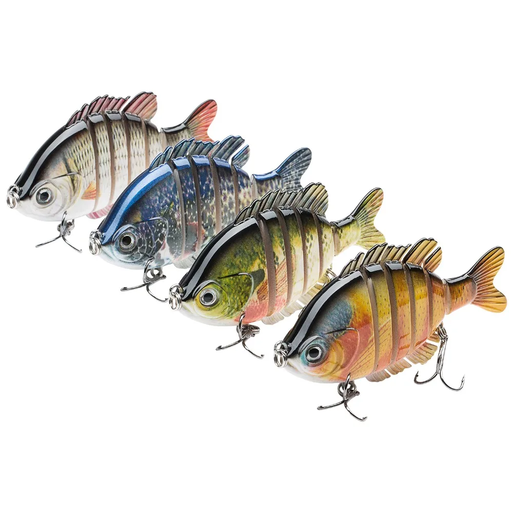 Bassdash SwimPanfish Multi Jointed Panfish Bluegill Swimbaits Topwater