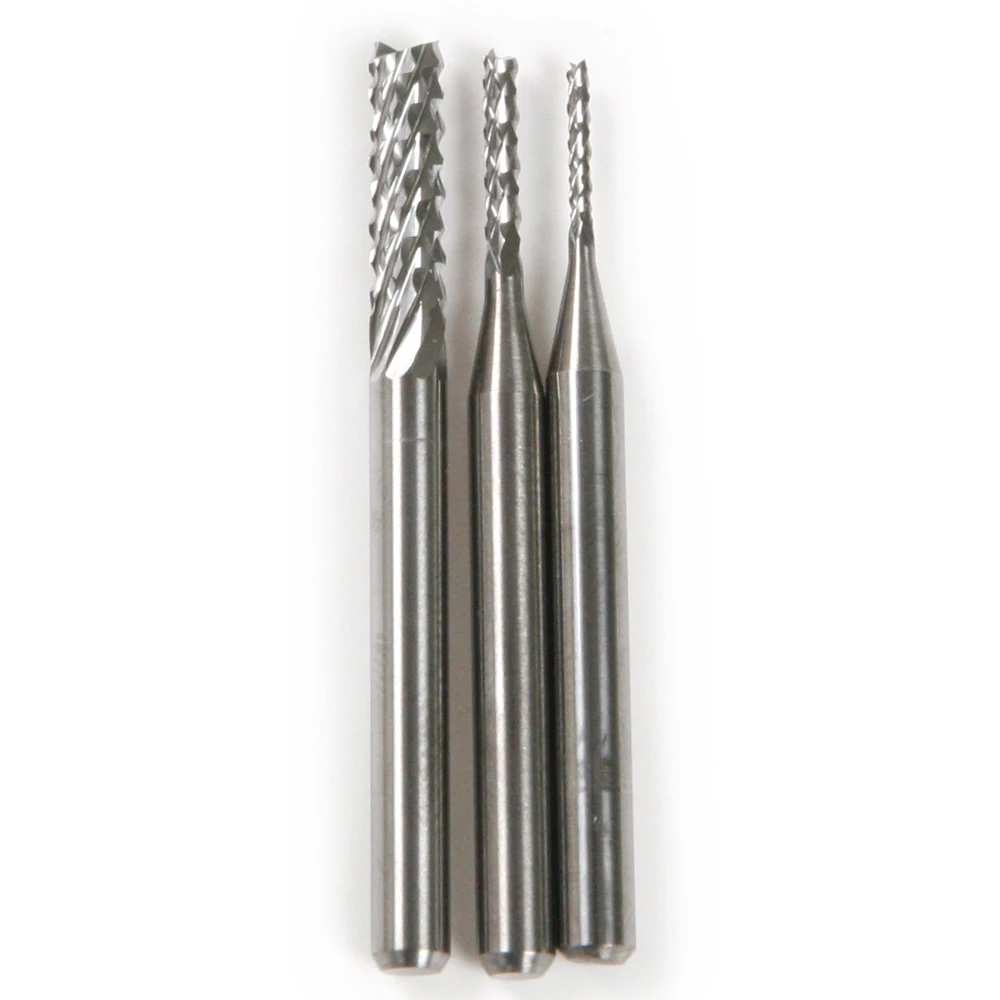

1/8'' Shank CNC PCB Router Bits Drill Tools Corn Teeth End Mill Milling Cutter