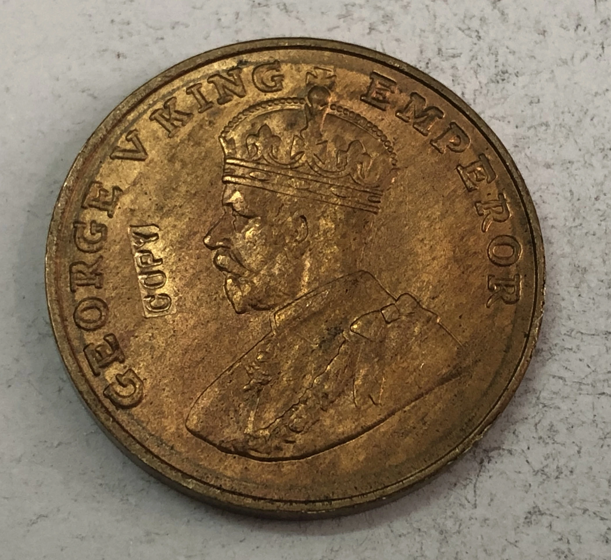 

1919 India - British 8 Annas - George V
