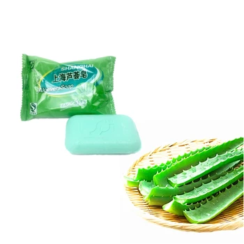 

Pure natural plant Aloe vera essence oil soap 85g Anti-Acne whitening face soap moisturizing nourishing deep cleansing