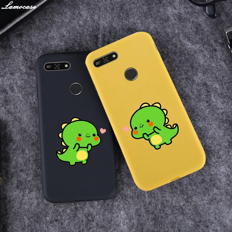 

Cartoon dinosaur Tpu Case For Huawei Y6 Y9 prime P smart Plus 2019 2018 Nova 4 3i P30 P20 Pro Lite Honor 10i V20 8A 8X 10 7A 9X