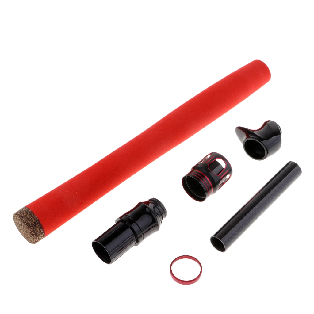 Casting Fishing Rod Handle DIY EVA Rod Building Split Grip and Reel Seat for Seawater and Freshwater Fishing